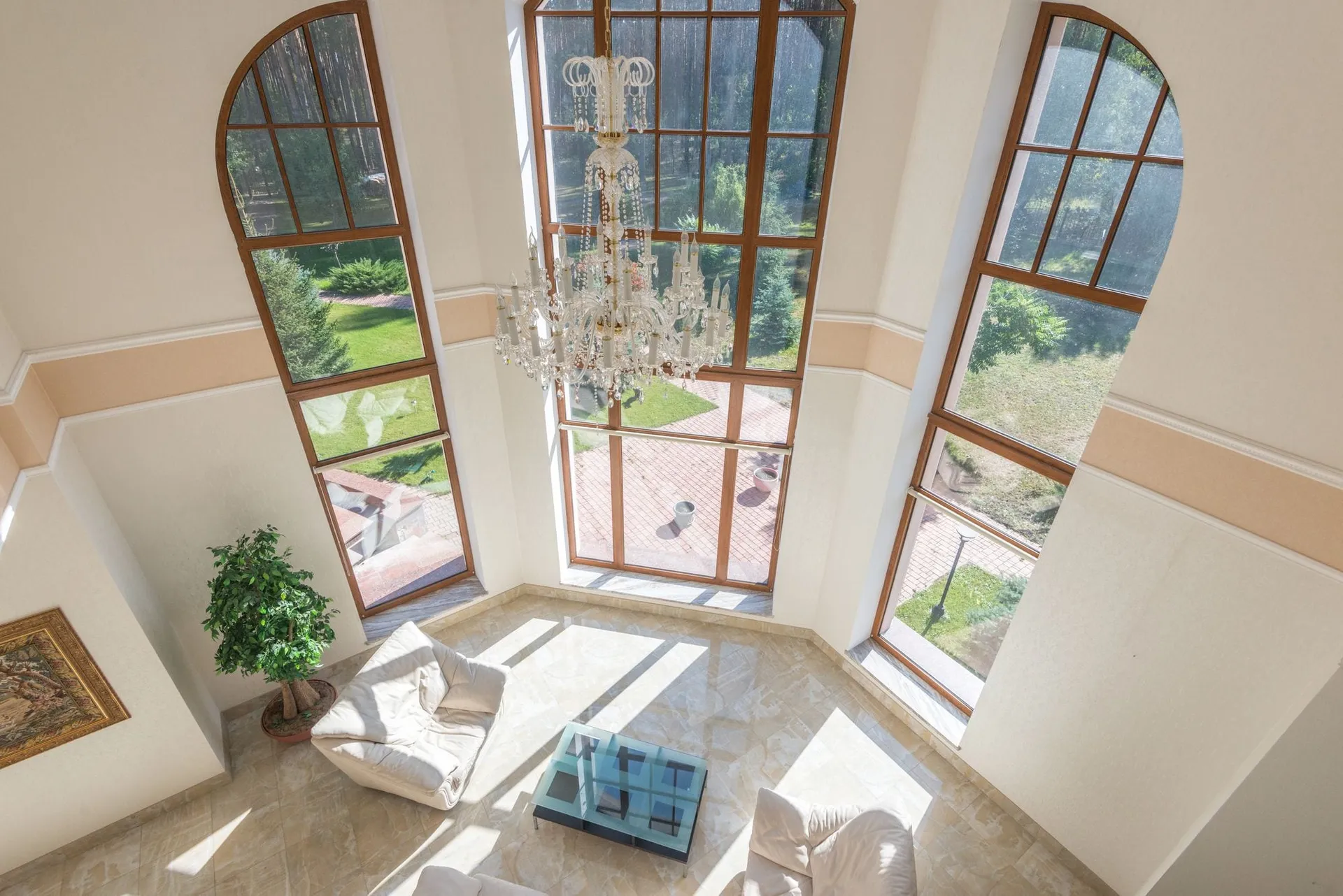 Matterport 3D virtual tour capture of a bright open-concept living room in The Villages FL