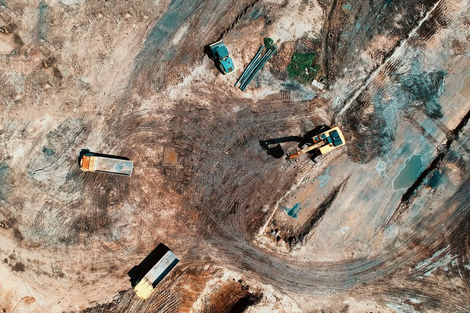 Aerial construction progress frame from a Central Florida time-lapse series