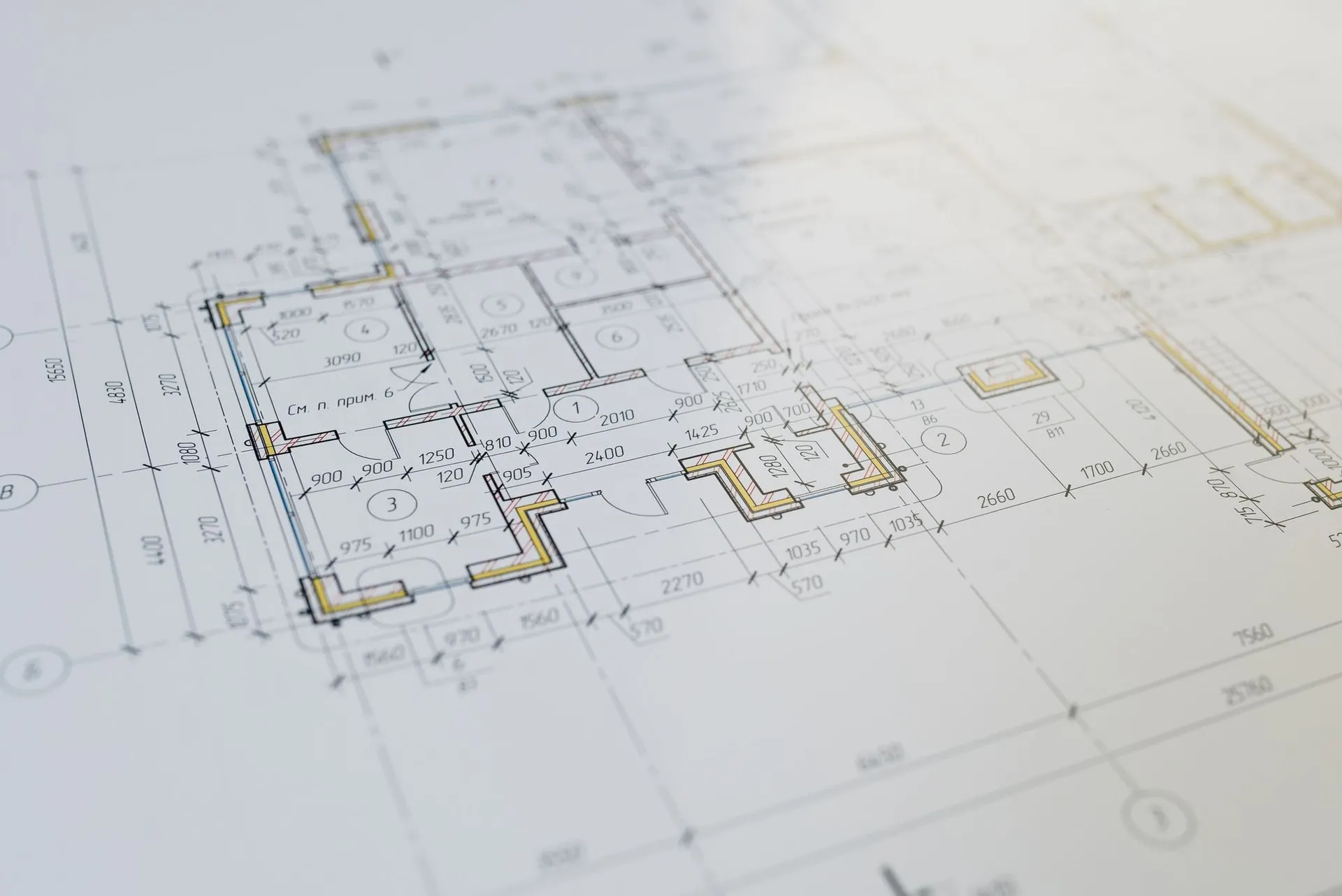 Home office interior photographed during a measured floor plan visit in Central Florida